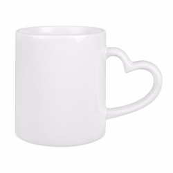 Tasse mit Herz-Henkel Partnertasse Sublimation Sublimationsdruck Rohling