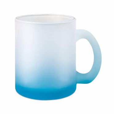 Glastasse zweifarbig Farbverlauf Sublimation Sublimatiosdruck Frost Glas