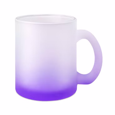 Glastasse zweifarbig Farbverlauf Sublimation Sublimatiosdruck Frost Glas