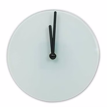 Glaswanduhr mit Uhrwerk glatt Sublimation
