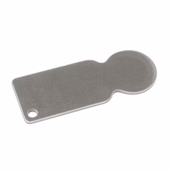 Einkaufswagenlöser Einkaufs-Chip Sublimation Rohling weiß silber