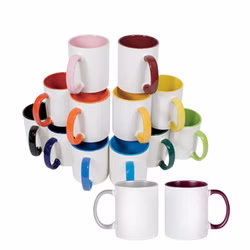Keramiktasse TWO TONES 2 Farbig Sublimation Becher Fototasse Rohling 11 oz/330 ml