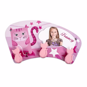 Wandgarderobe Kindergarderobe mit 3 Haken Sublimation Rohling