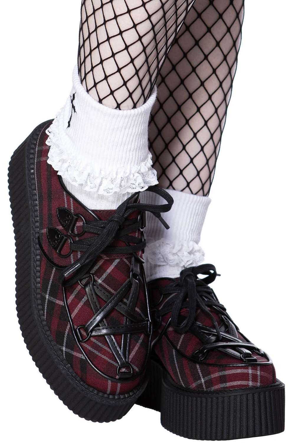 Killstar Hexellent Creepers Blood Tartan Dark Ages