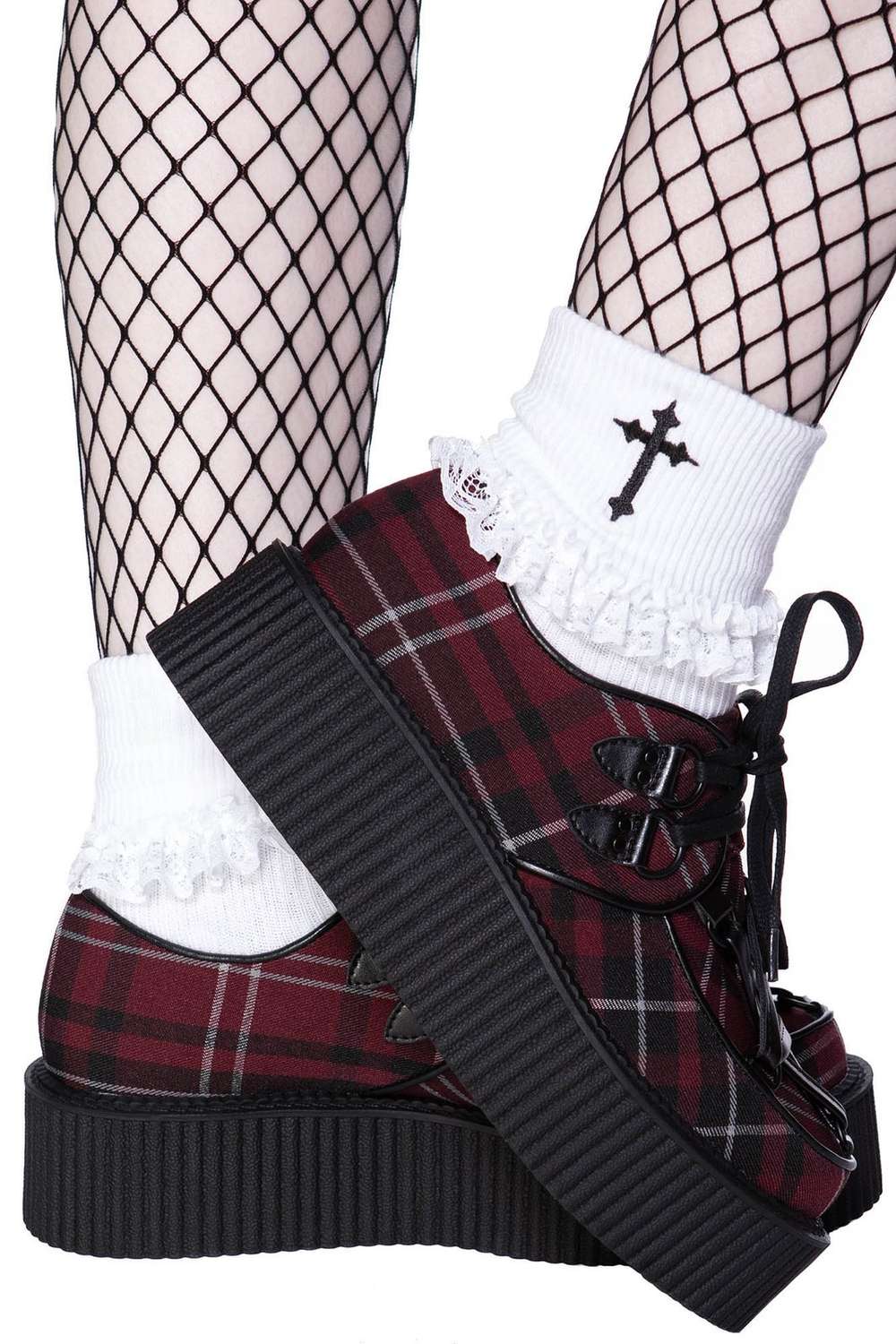 Killstar Hexellent Creepers Blood Tartan Dark Ages