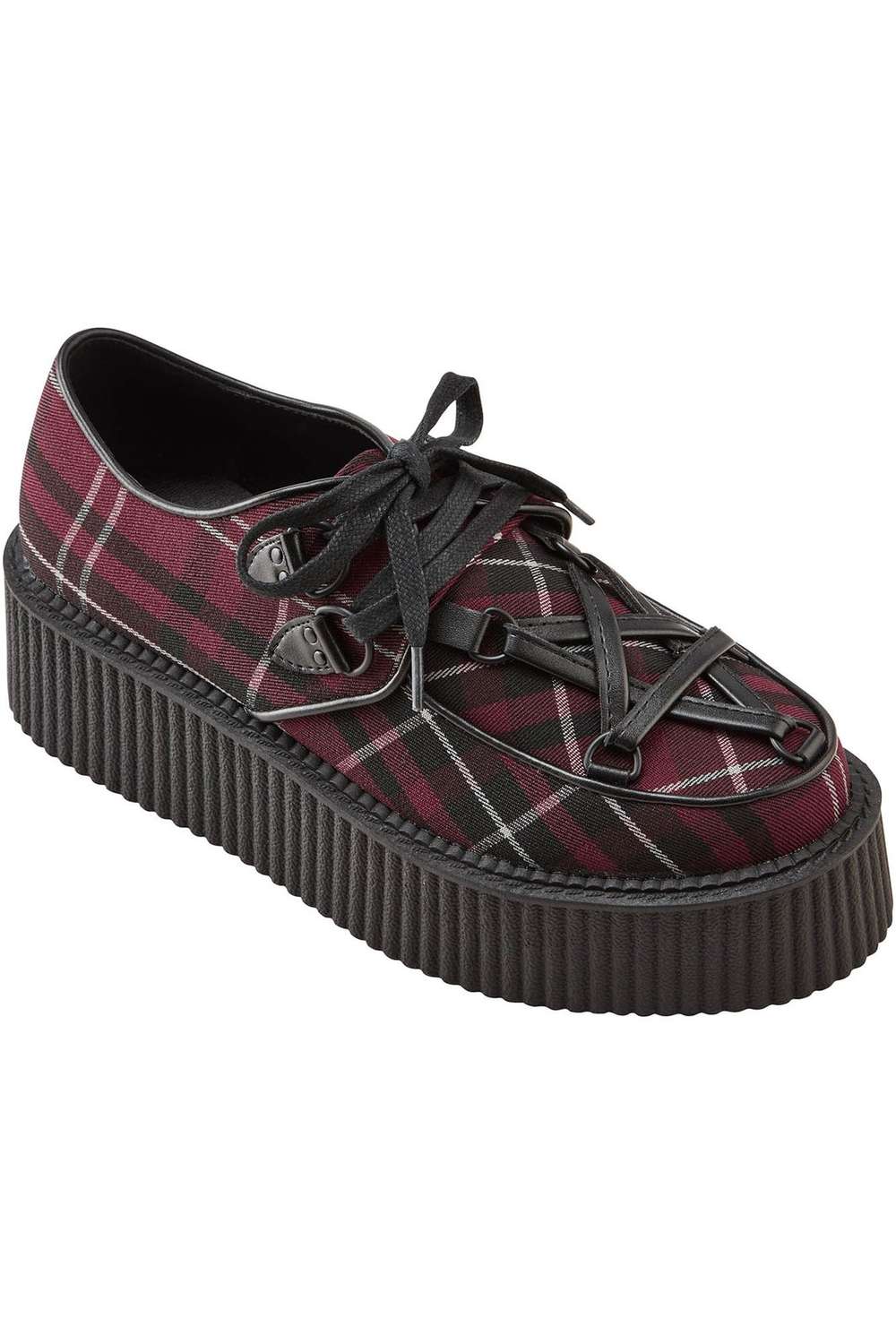 Killstar Hexellent Creepers Blood Tartan Dark Ages