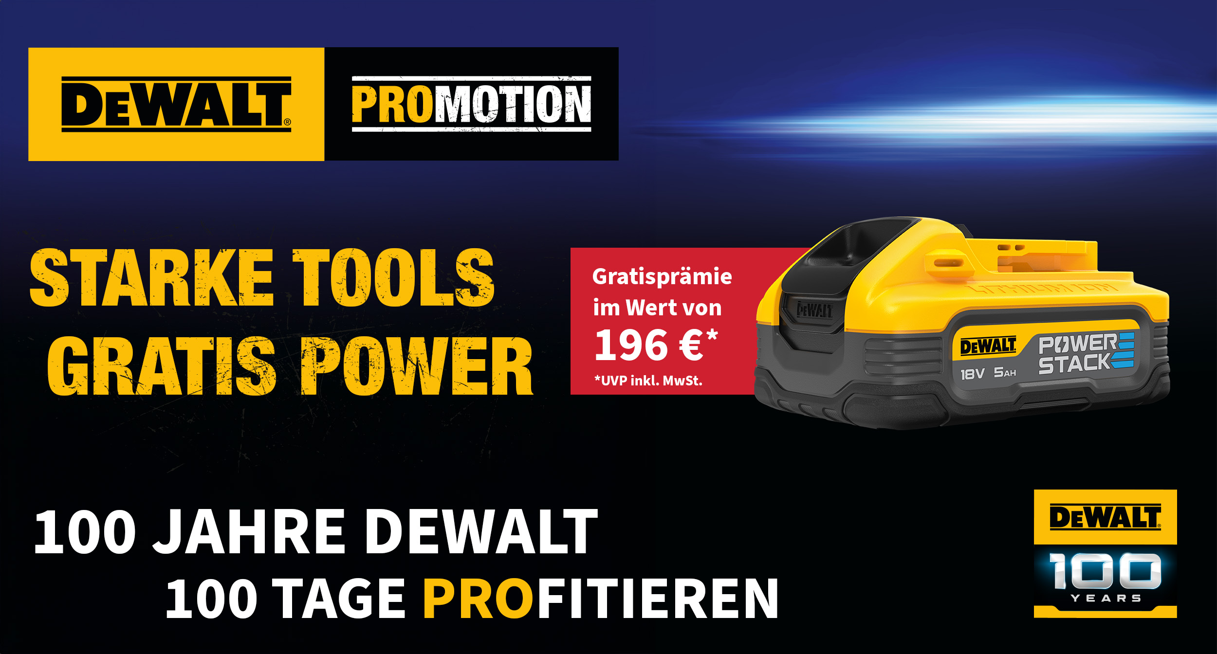 Dewalt Powerstack Akku Prämie