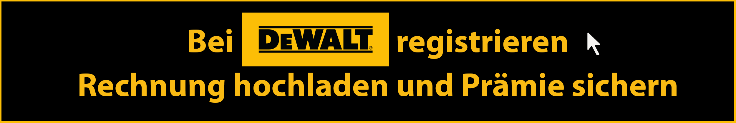 Link zur DEWALT Registrierungsseite