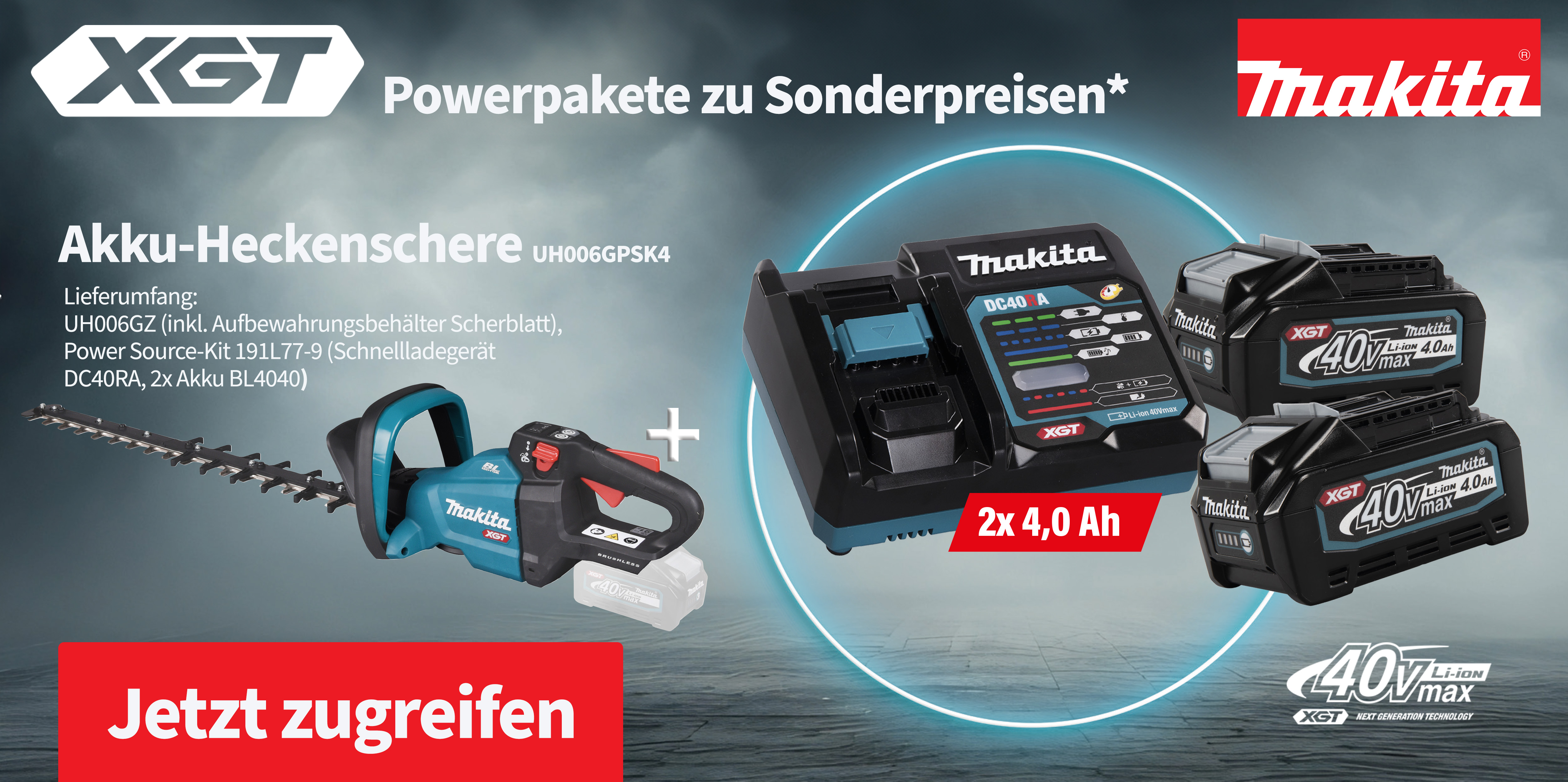 Makita XGT Bundle Heckenschere