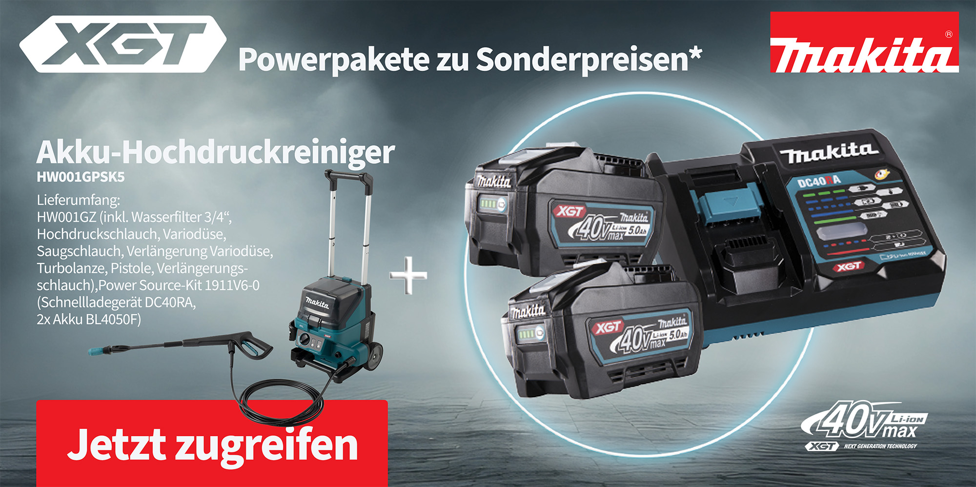 Makita XGT Bundle Hochdruckreiniger