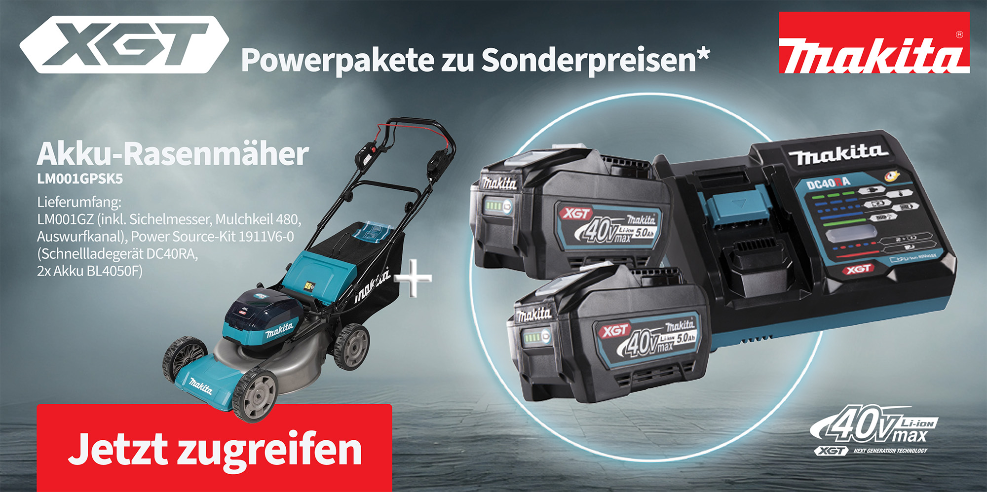 Makita XGT Bundle Rasenmäher