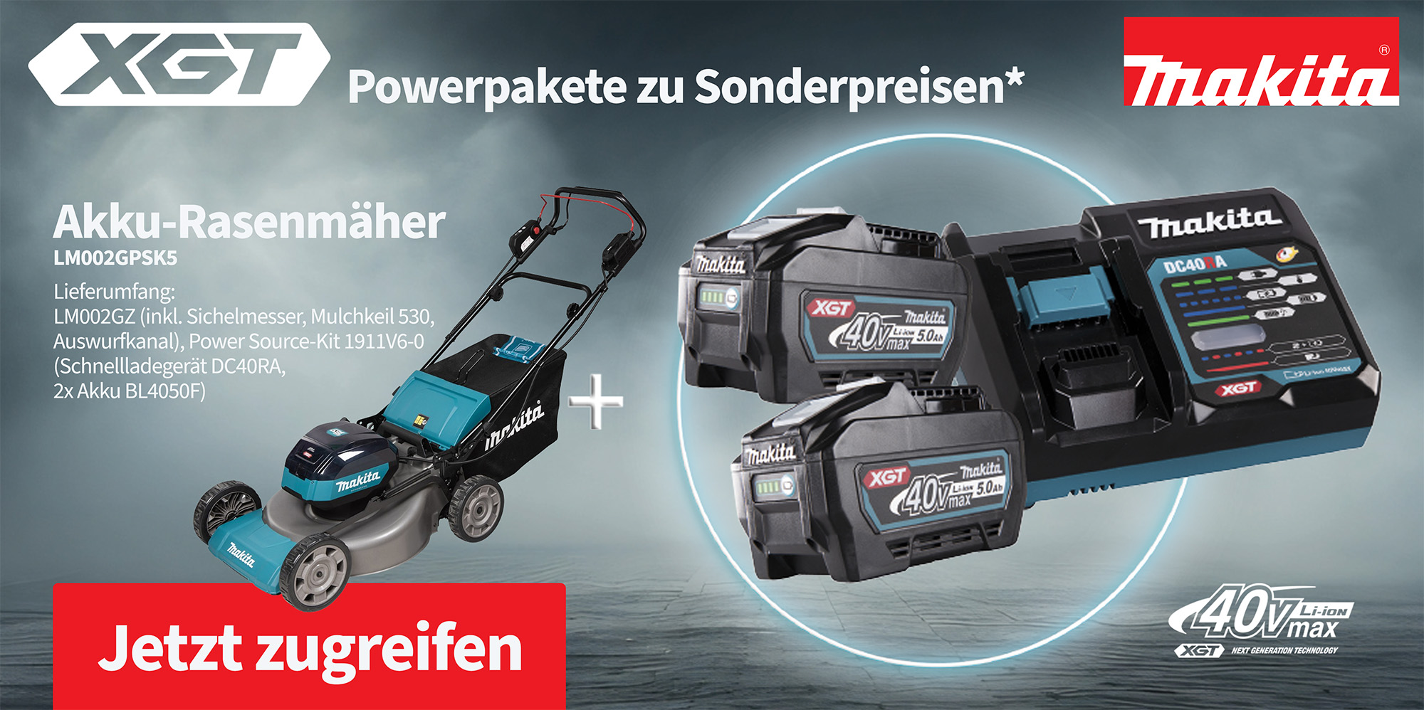 Makita XGT Bundle Rasenmäher