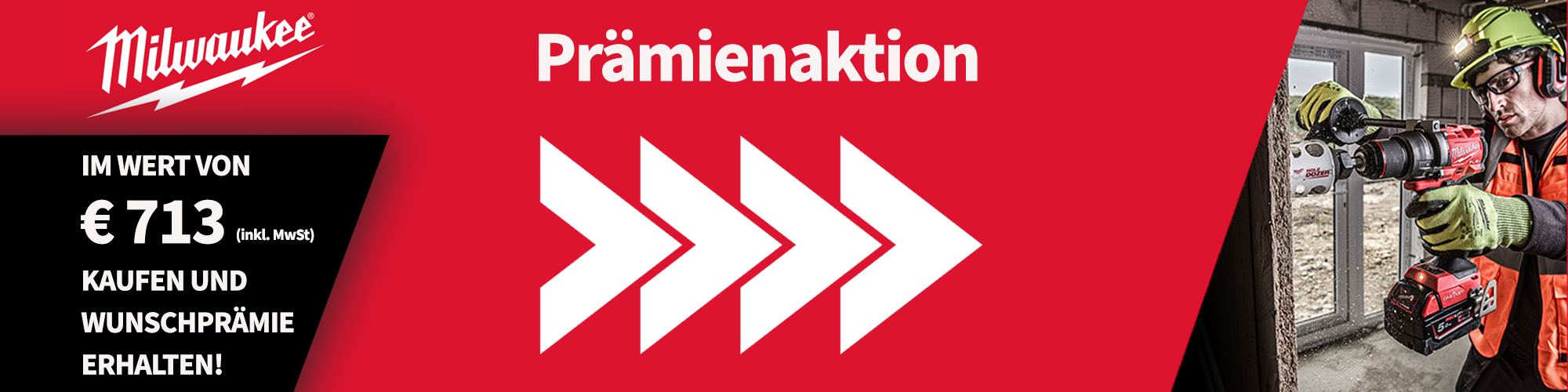 Zur Milwaukee Prämien Aktion