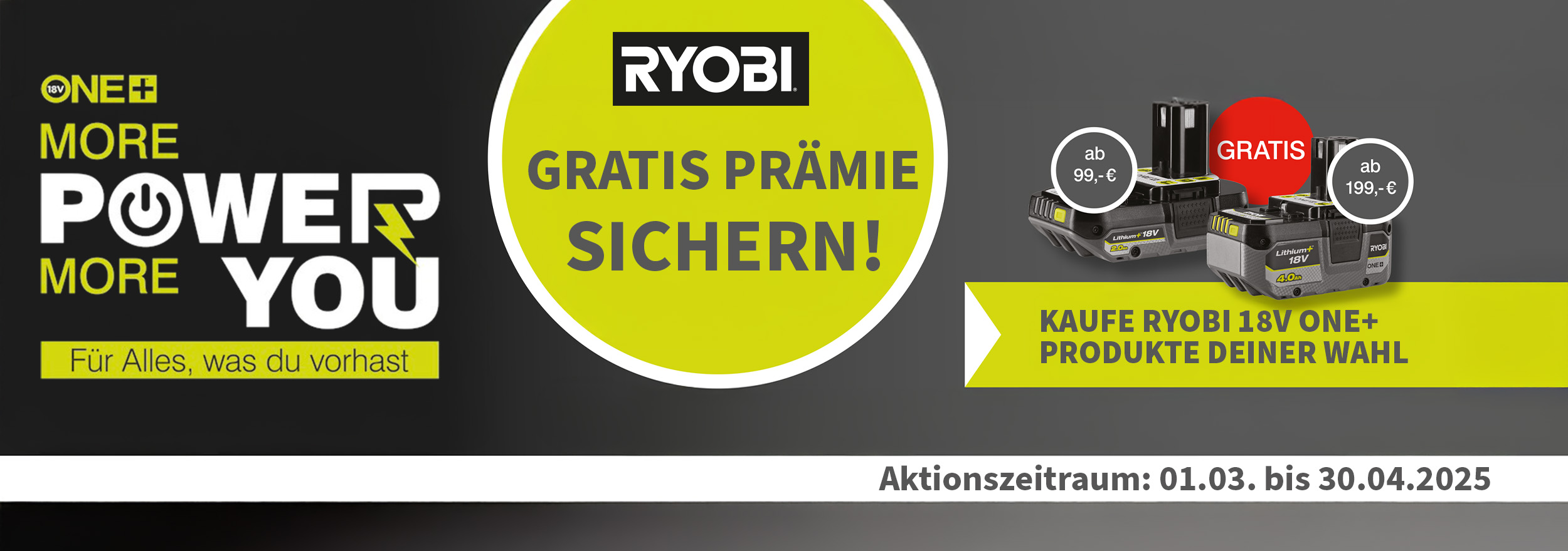 Ryobi Prämienaktion 2025