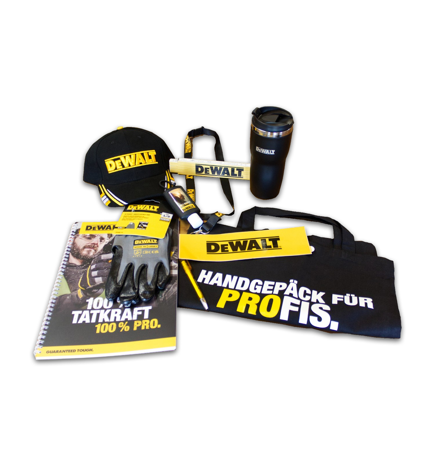 DeWALT Baumwolltasche mit Goodies