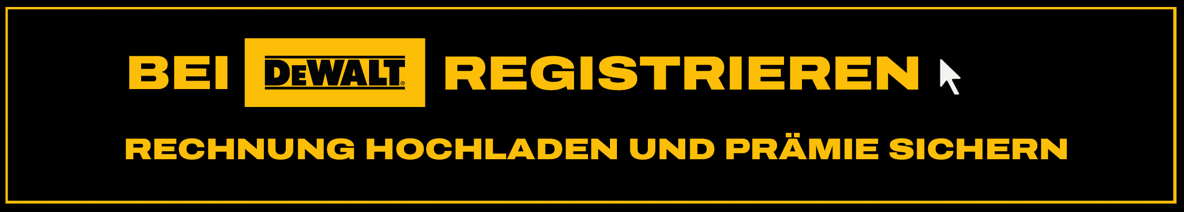 Link zur DEWALT Registrierungsseite