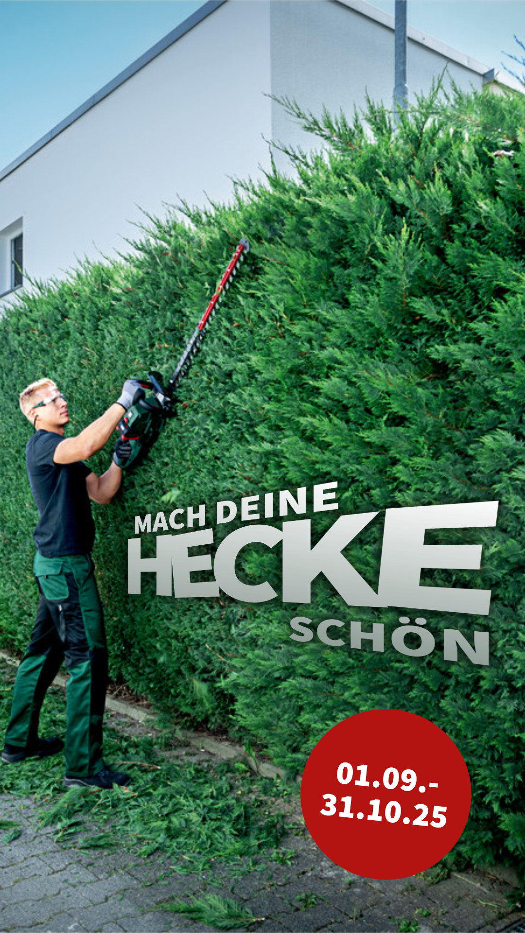Weg mit der Hecken