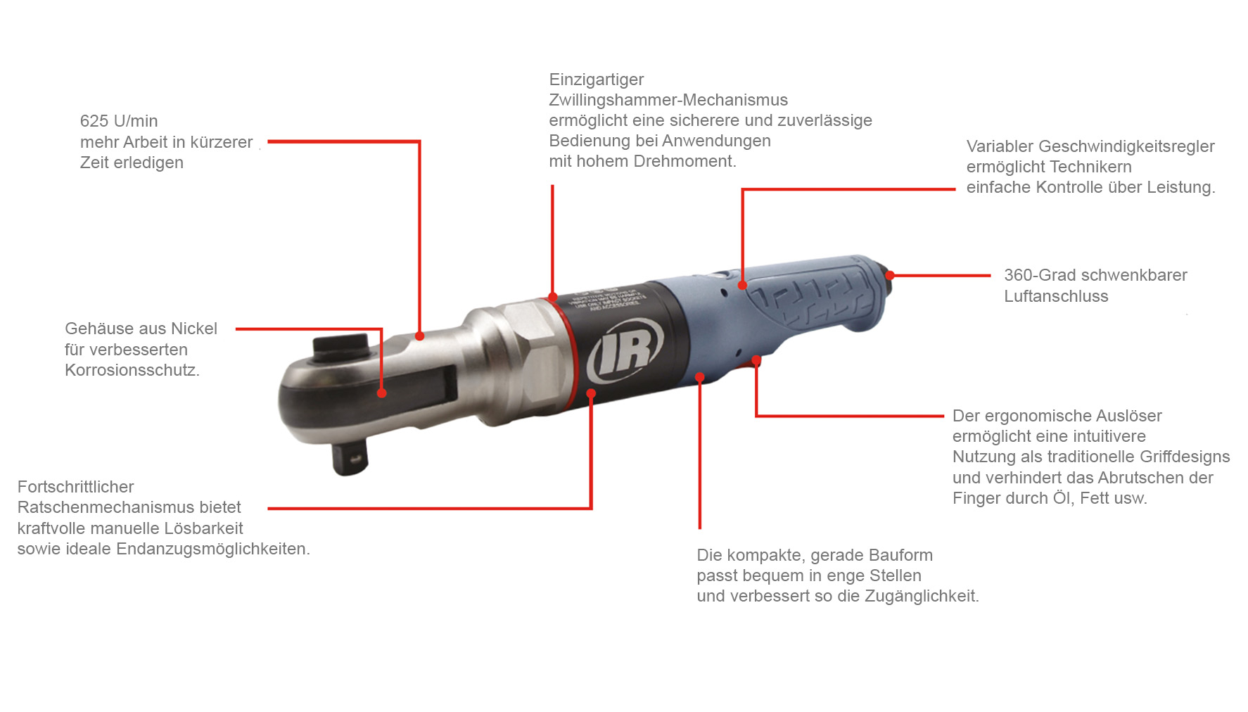 Ingersoll Druckluftratsche 1211max