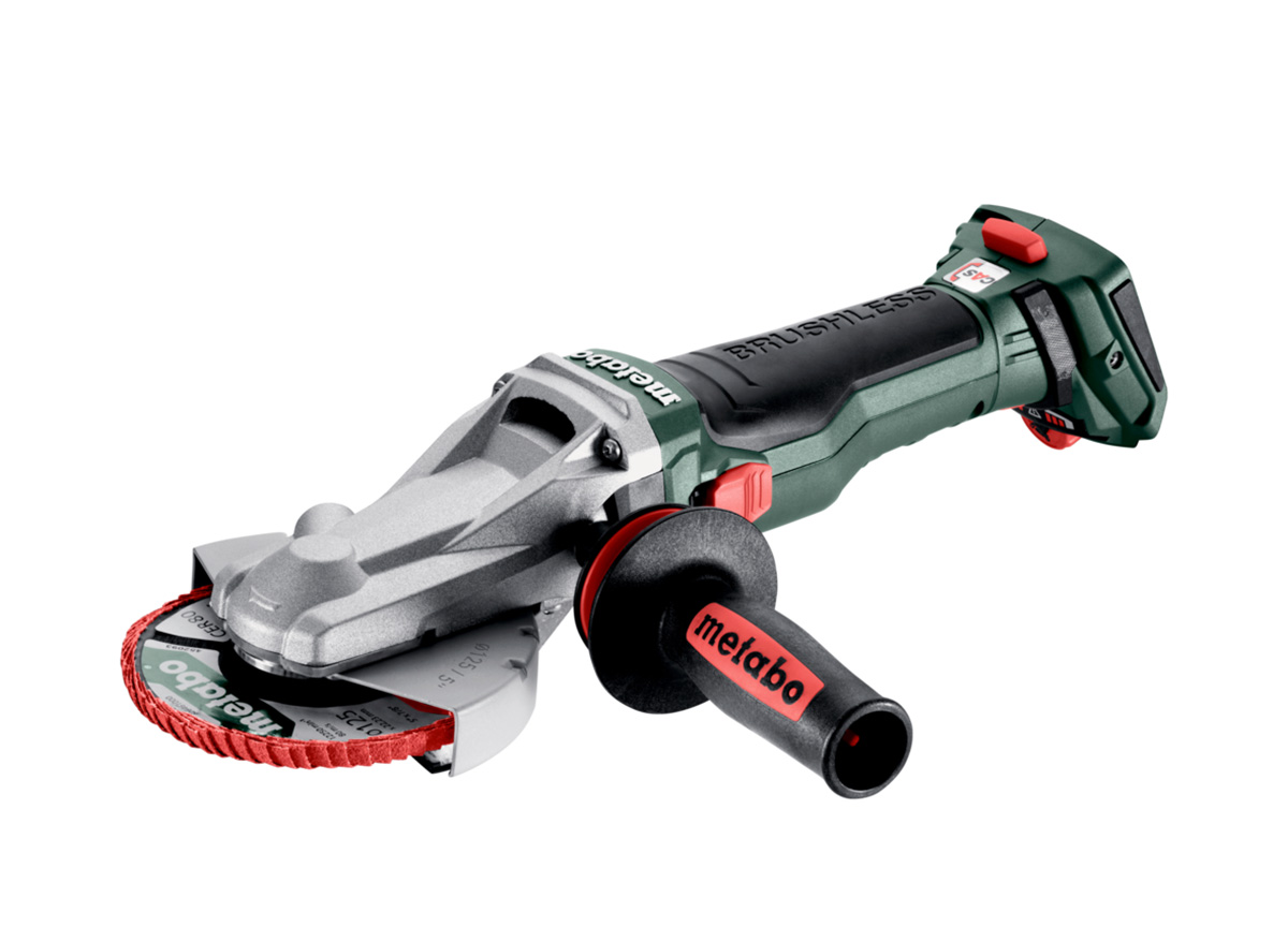 Metabo Akku-Flachkopf-Winkelschleifer WVBF 18 LTX BL 15-125 