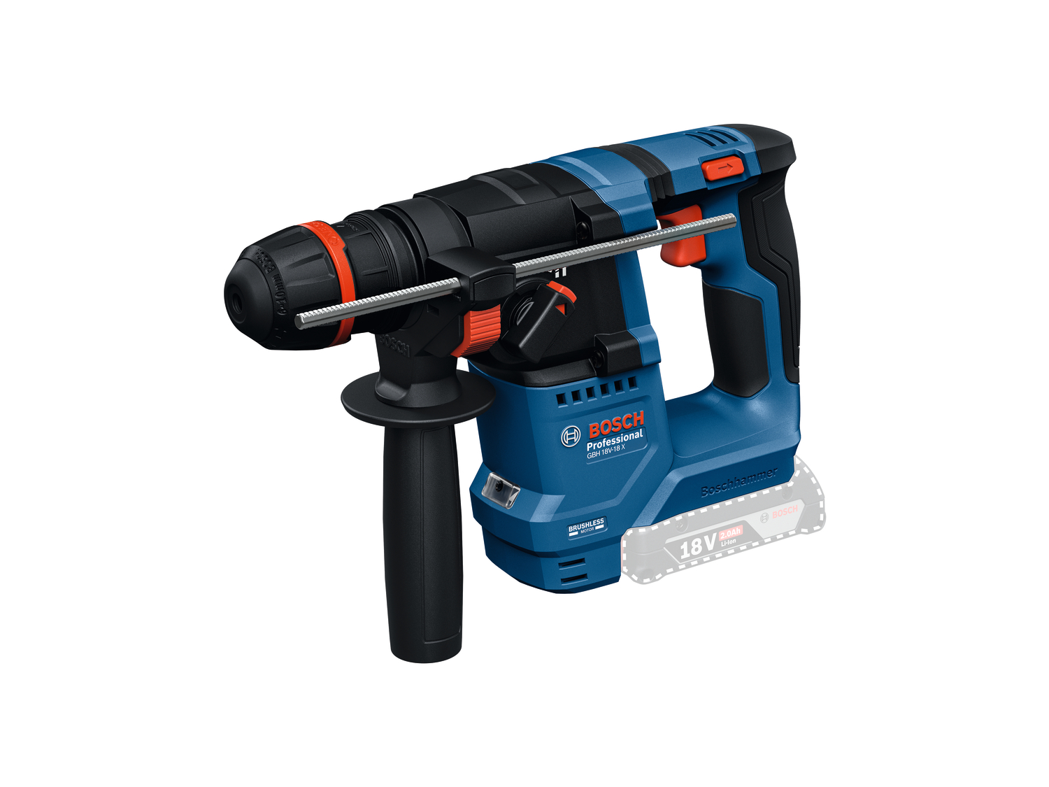  AKKU-BOHRHAMMER MIT MIT ONECHUCK
GBH 18V-18 X PROFESSIONAL