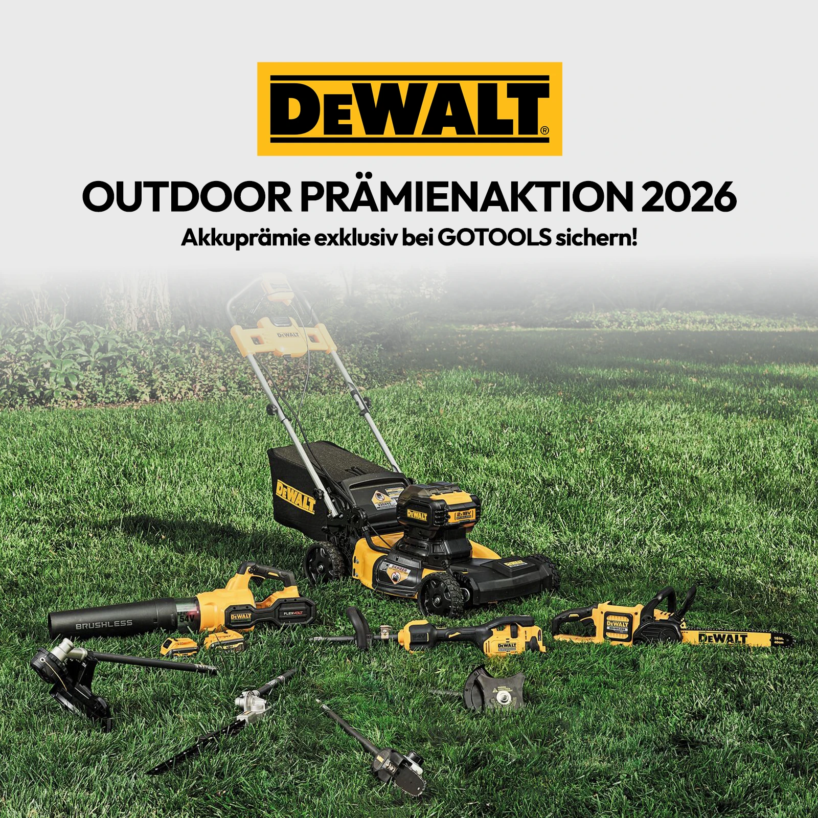 aDewalt/Gotools Outdoor Akku Aktion