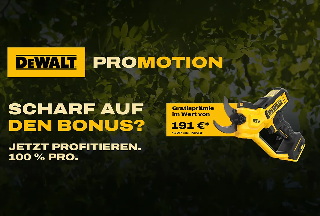 Zur DeWalt Outdoor Prämienaktion
