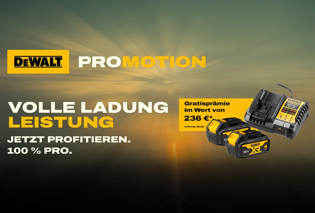 Zur DeWalt Akku Prämienaktion