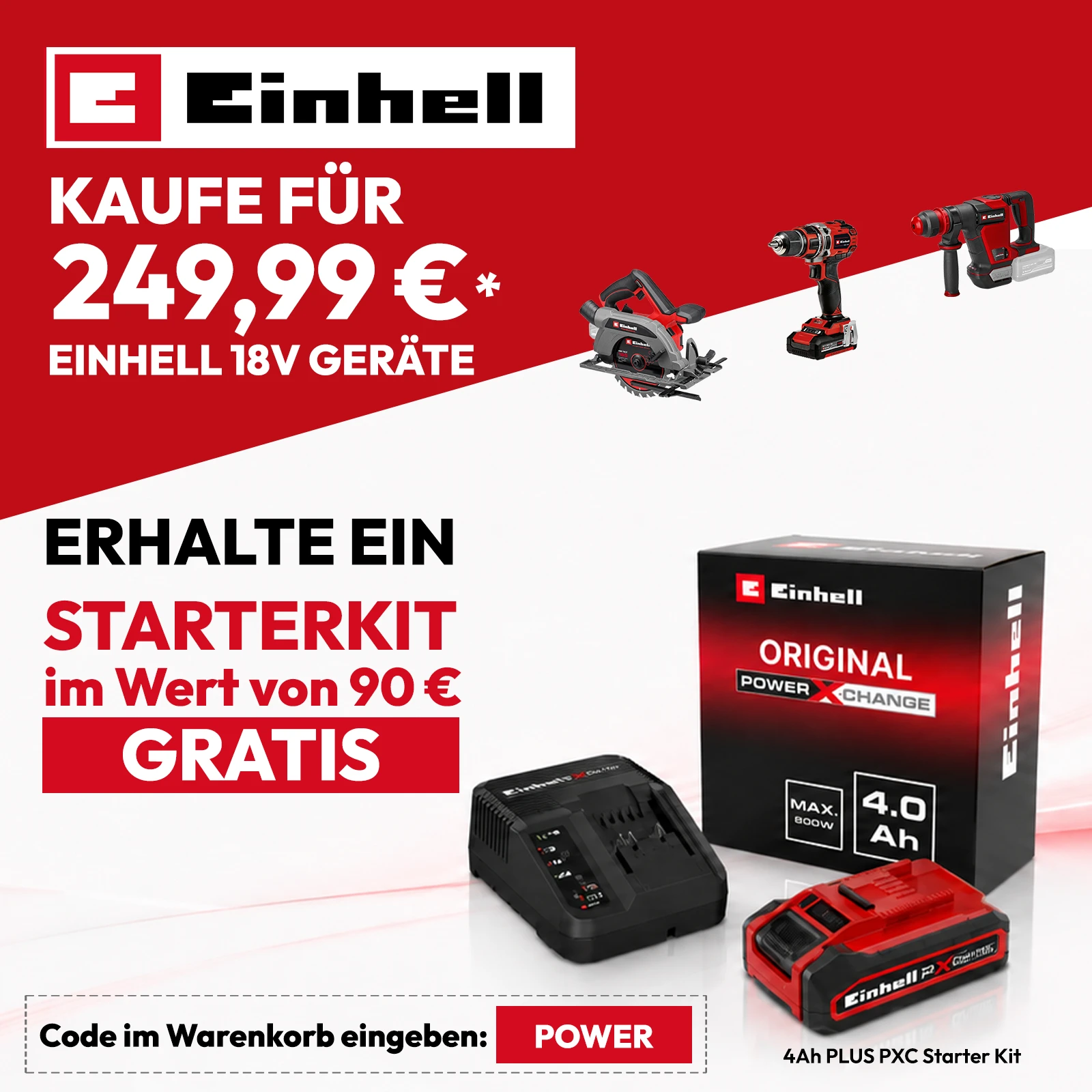 Einhell Akku Aktion 2026