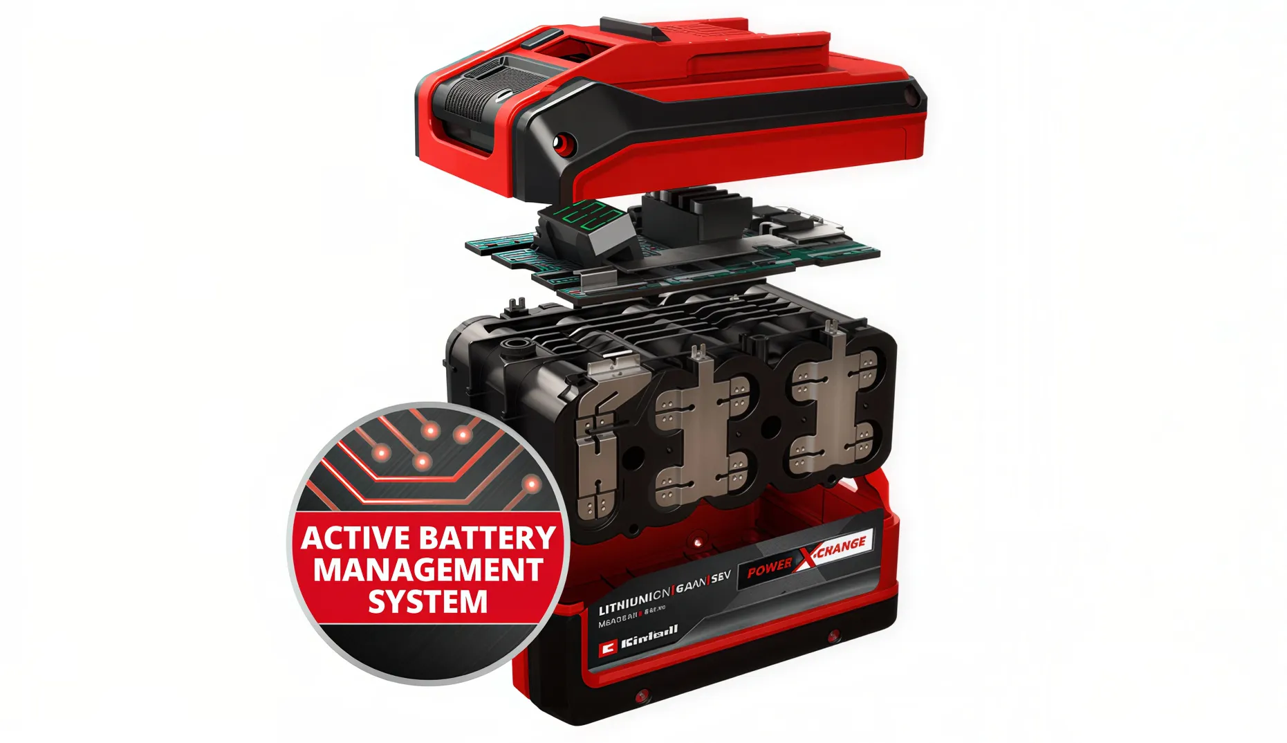 Active Battery Management System – Explosionsbild