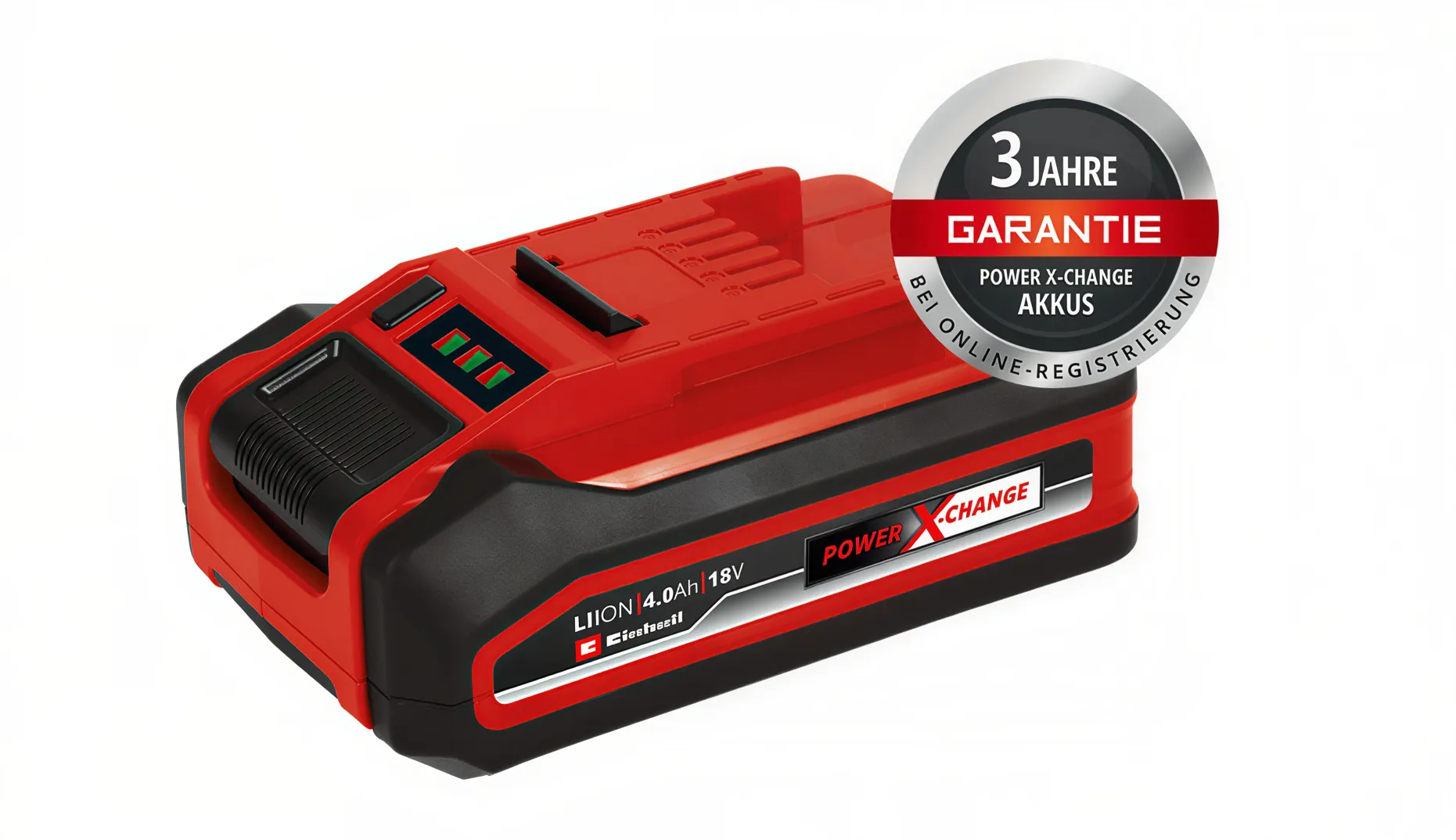 3 Jahre Garantie auf Power X-Change Akkus