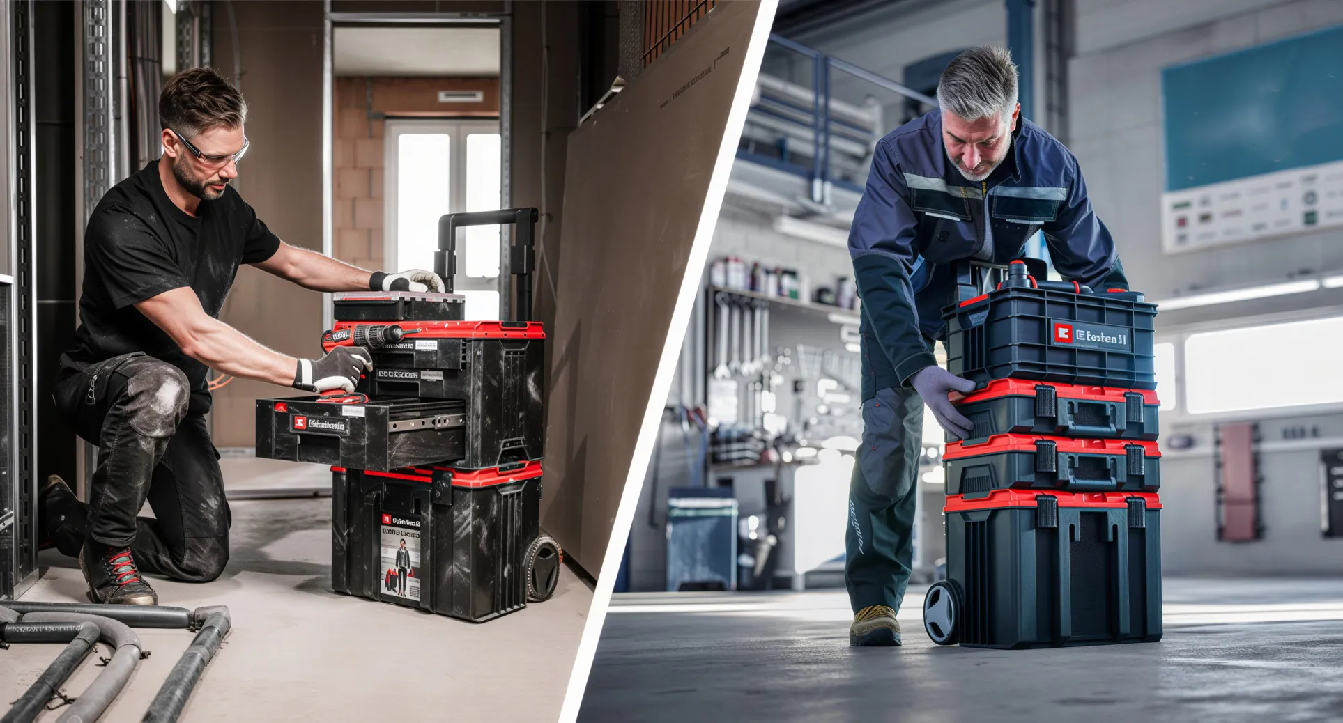 Einhell E-Case Koffer im Einsatz