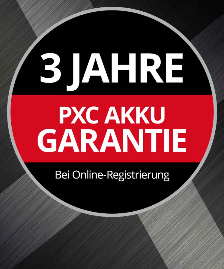 Einhell Akku-Garantie PXC 3 Jahre