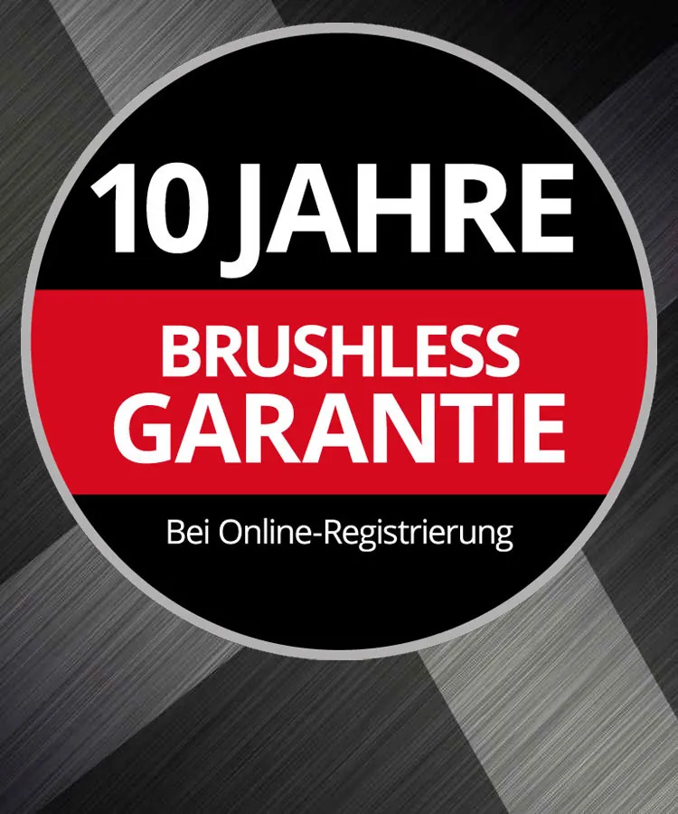 Einhell Brushless-Garantie 10 Jahre