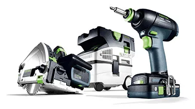 Übersicht über Festool Werkzeuge und Zubehör