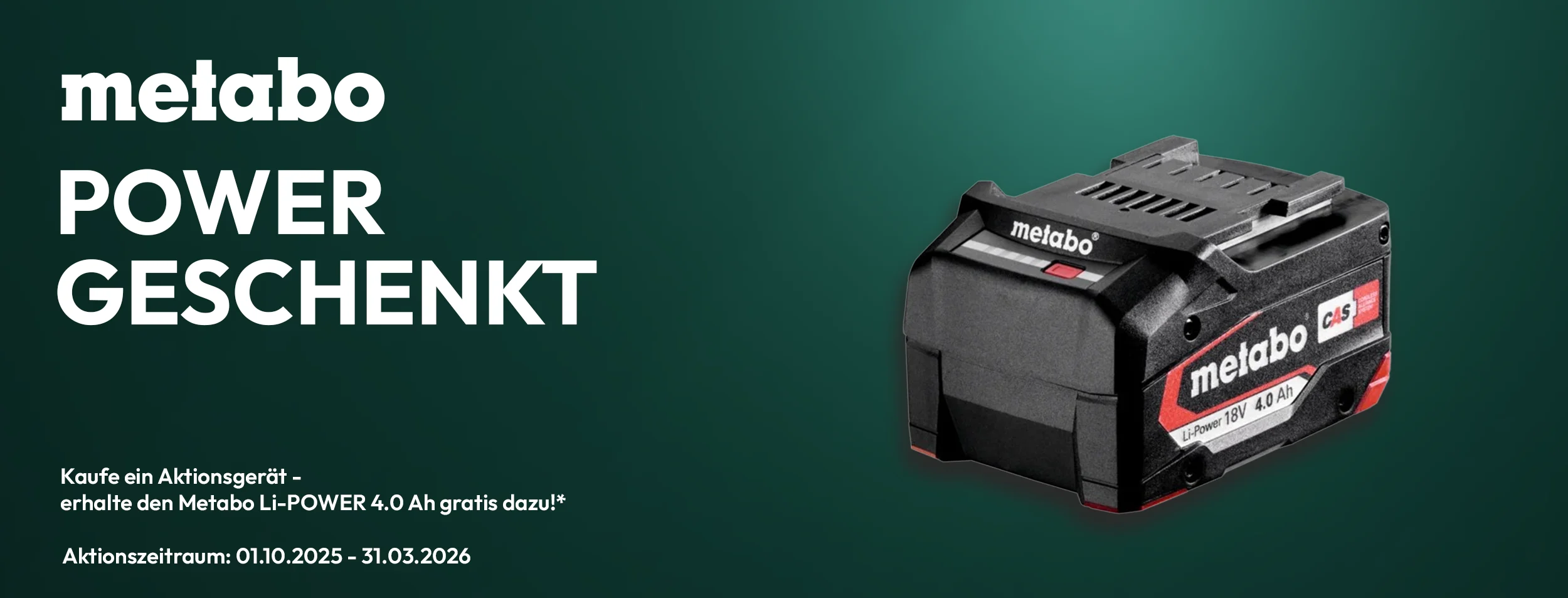 Metabo Gratis Aktion 2025