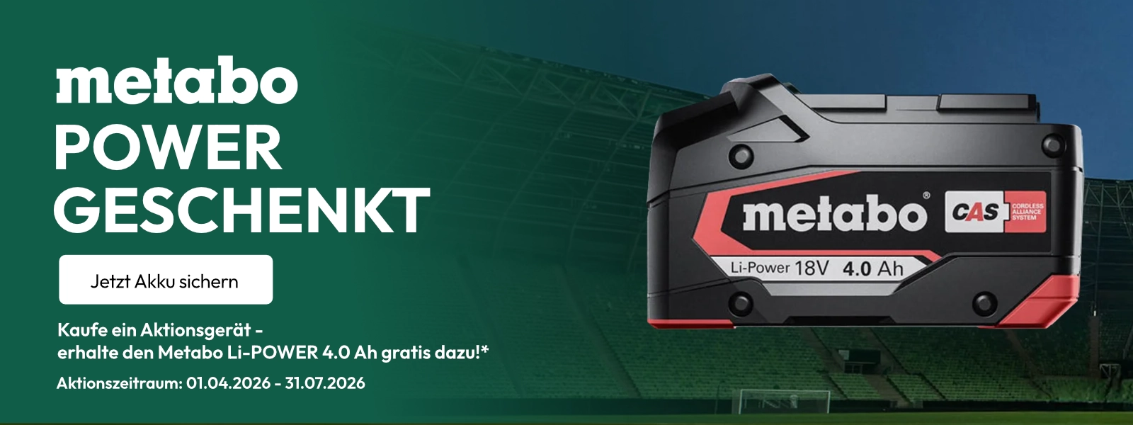 Zur Metabo Akku Aktion