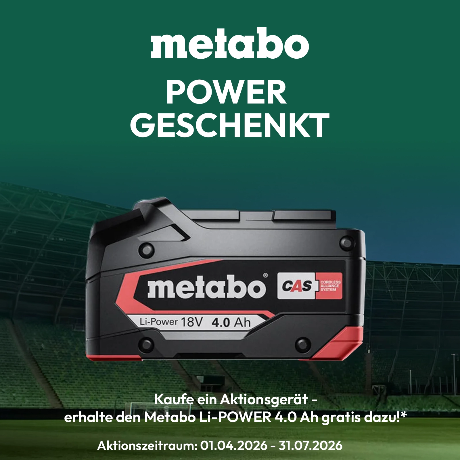 Metabo Gratis Aktion 2026