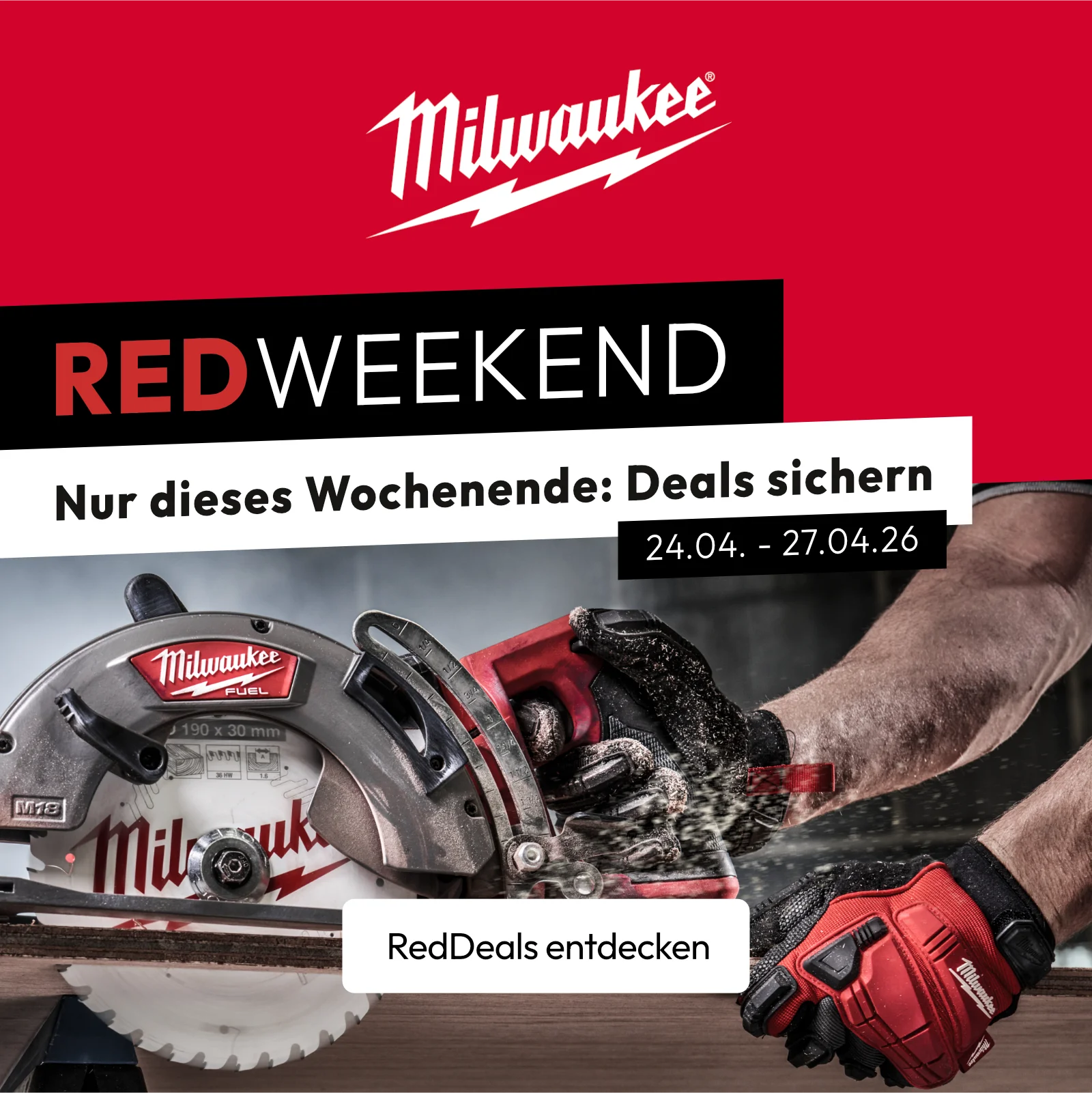 Zum  Milwaukee RED-WEEKEND