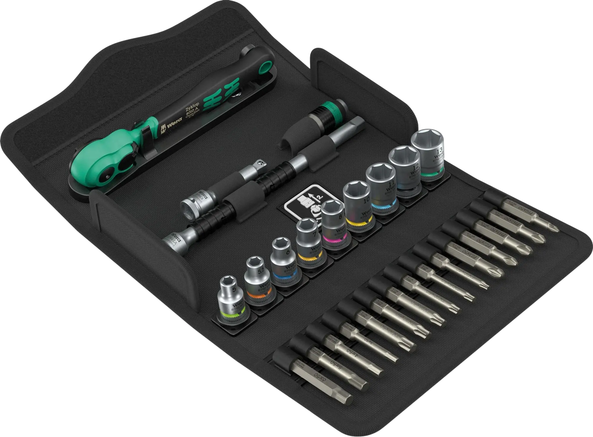 Wera 8100 SA 14 Zyklop Comfort Knarrensatz