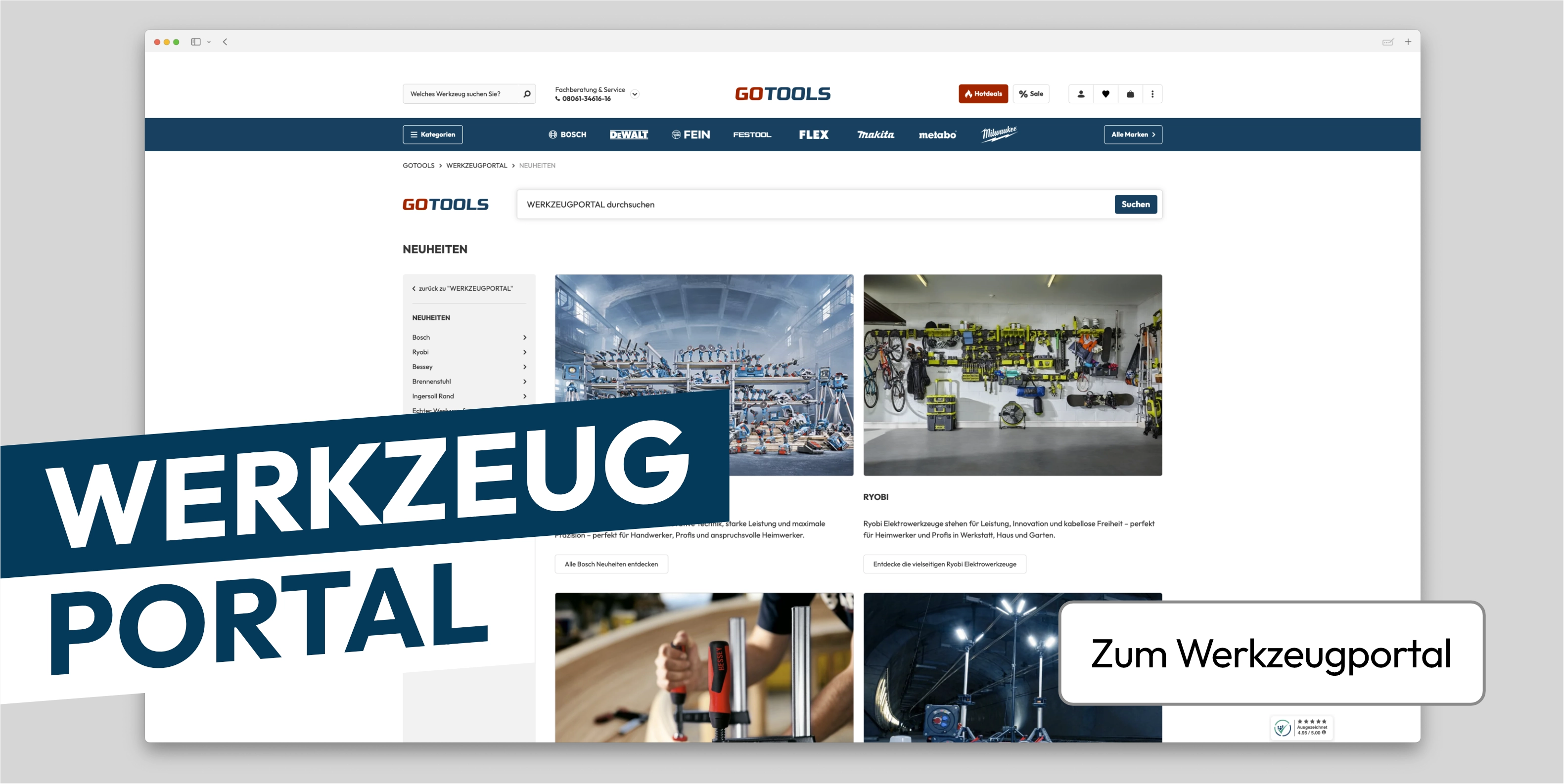 Gotools Werkzeugportal Banner