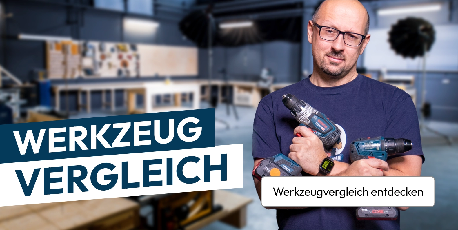 Der Werkzeugvergleich Banner