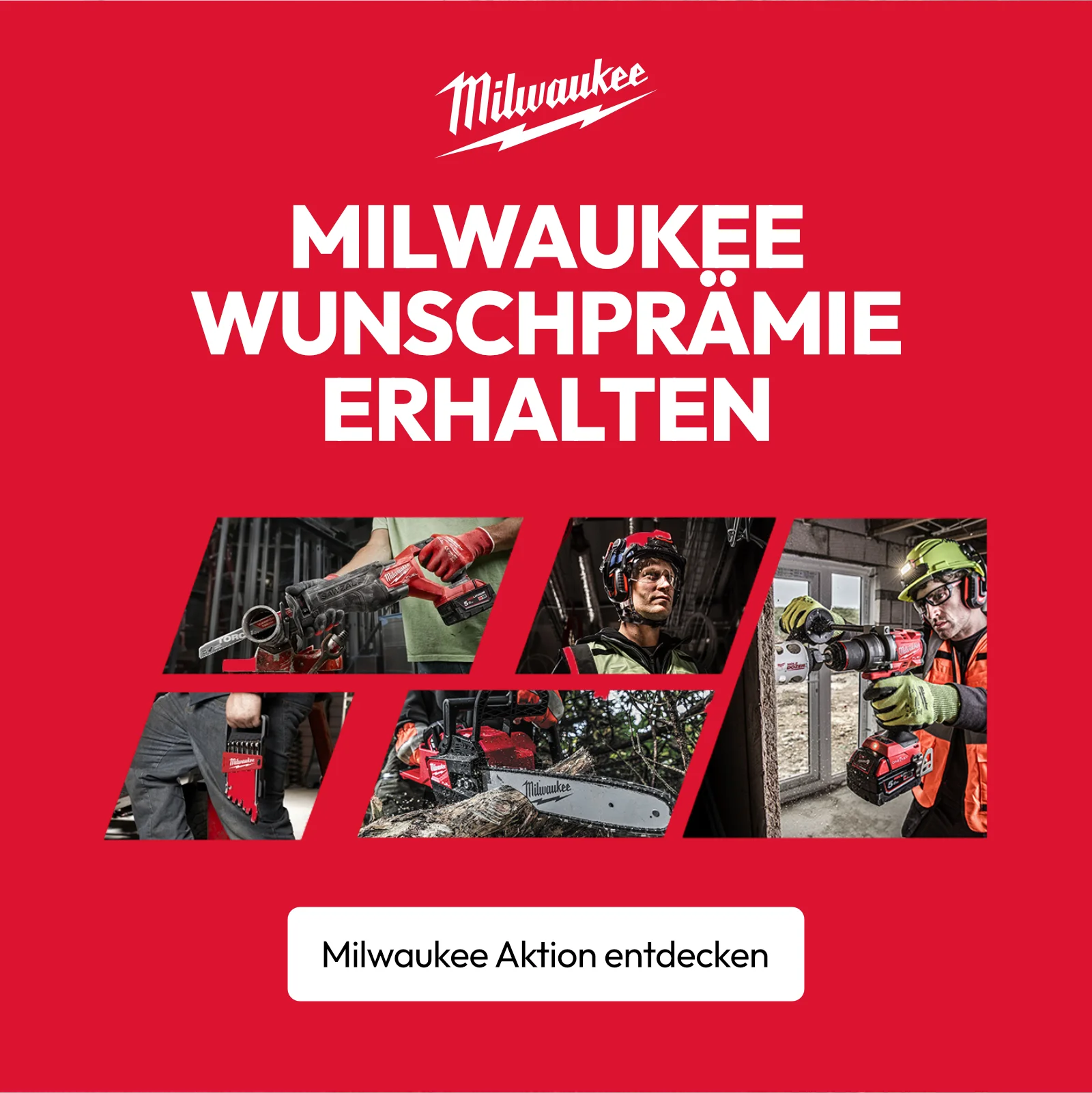 Jetzt Milwaukee Prämien sichern