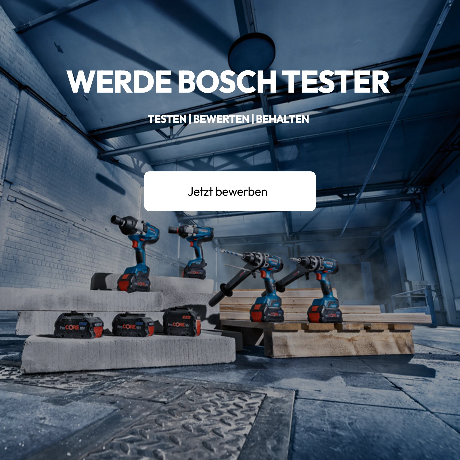 Zur Bosch Aktion Testen, bewerten behalten
