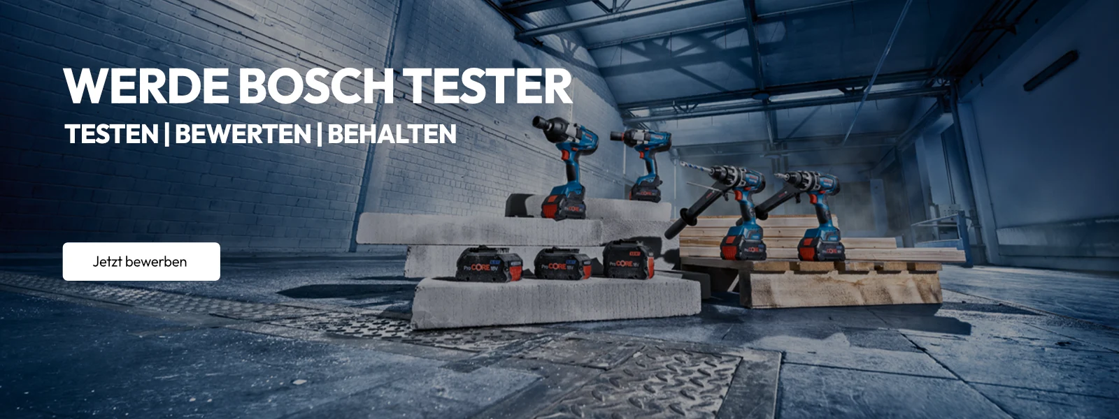 Zur Bosch Aktion Testen, bewerten behalten