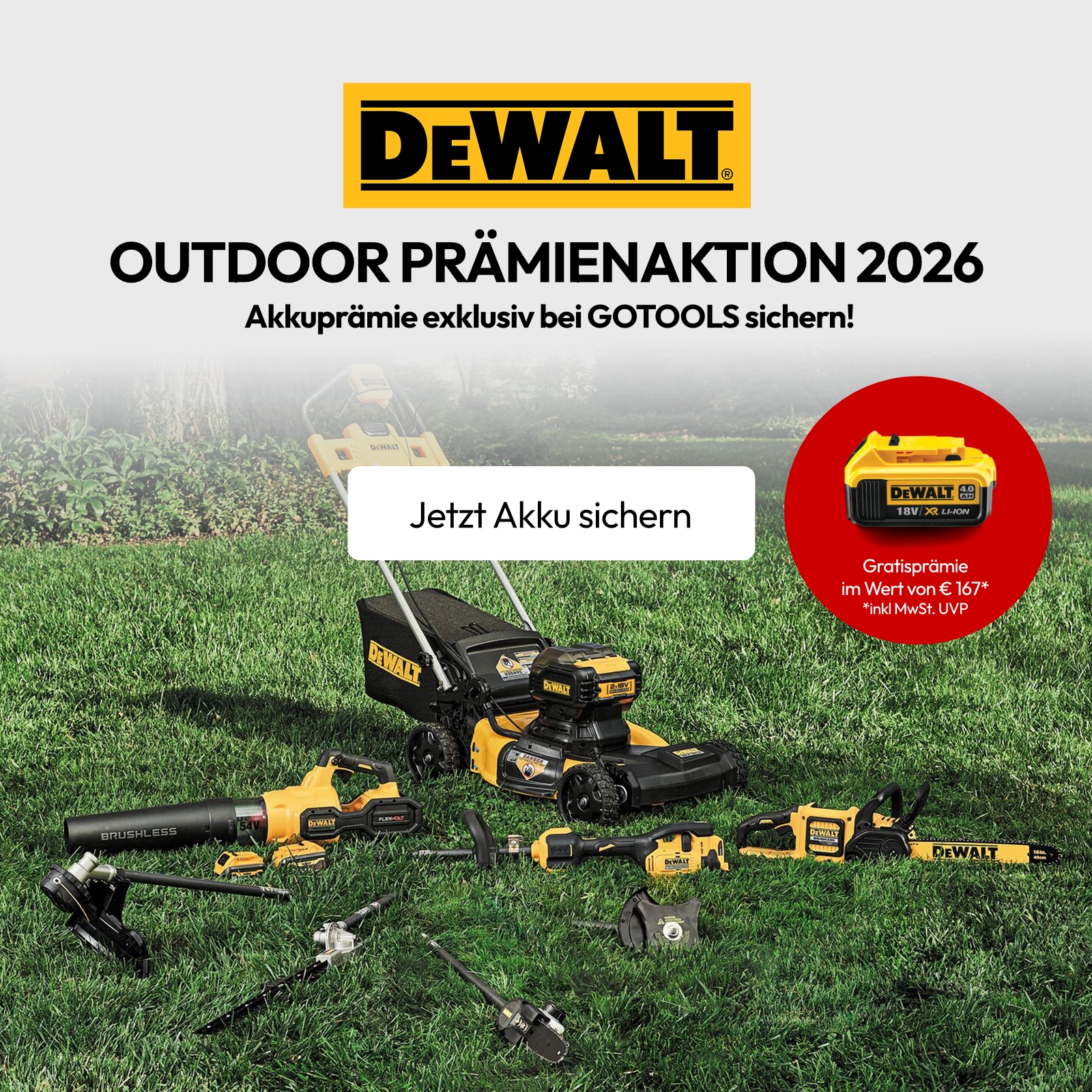 Dewalt Outdoor Prämienaktion