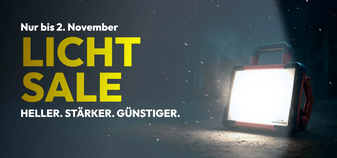 Licht Sale bei GOTOOLS