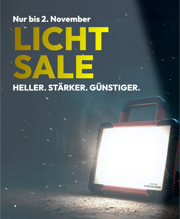 Licht Sale bei GOTOOLS