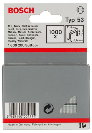 Bosch Feindrahtklammer Typ 53 11,4 x 0,74 x 18 mm