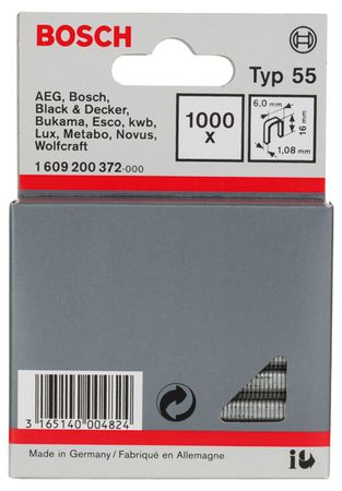 Bosch Schmalrückenklammer Typ 55 6 x 1,08 x 16 mm