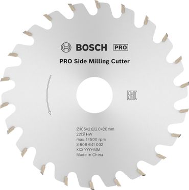 Bosch PRO Scheibenfräser, 105×20×2,8 mm, 22 Zähne